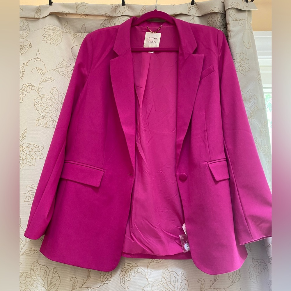 Hot Pink Blazer Size Large